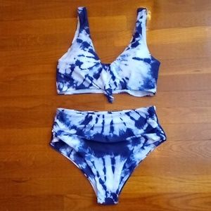 Unbranded Tie Dye 2 Piece Swimsuit, ladies size L